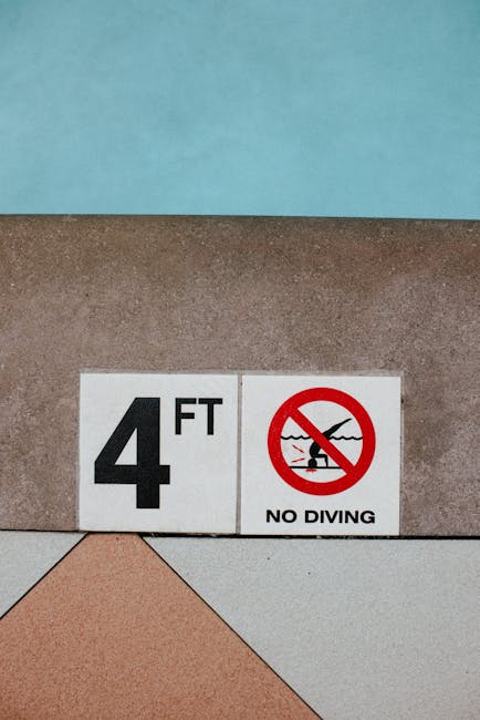Safety and depth sign